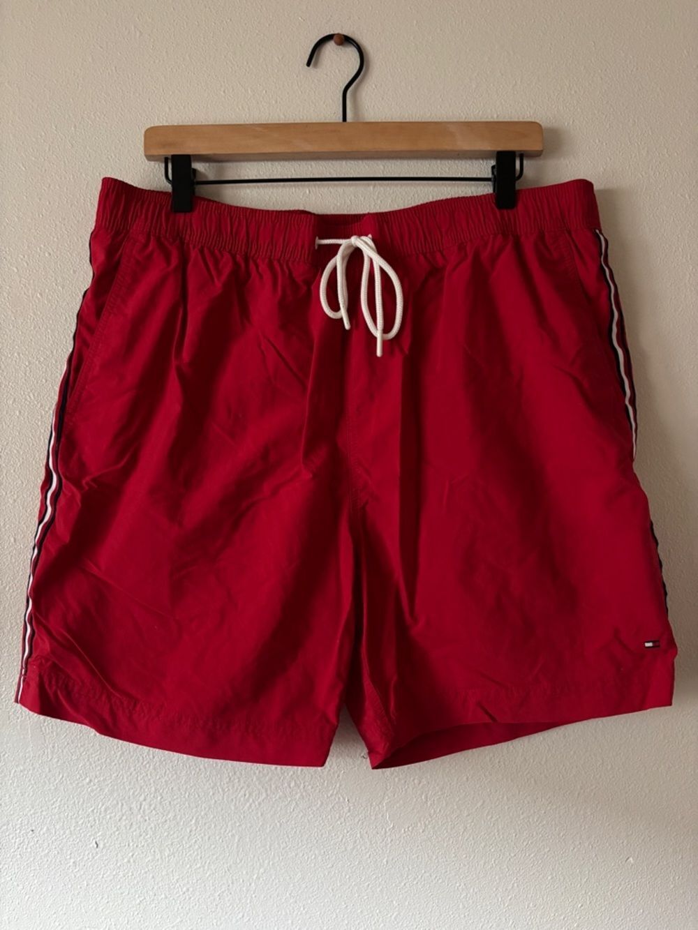 Tommy Hilfiger Red Swim Trunks/Board Shorts